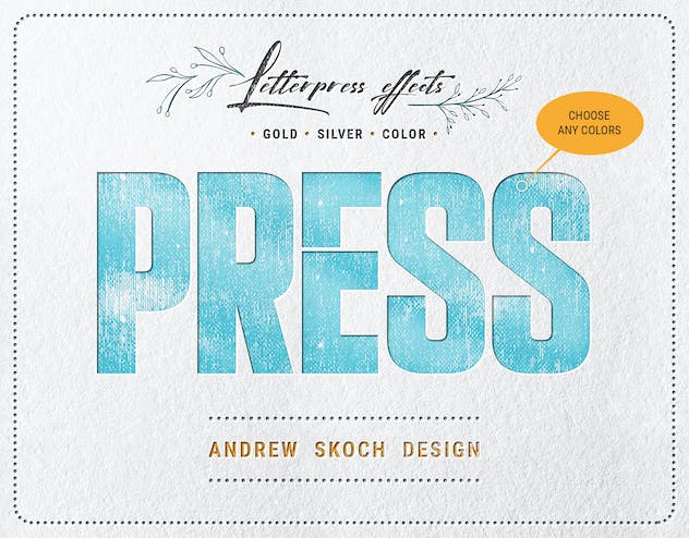 second preview of 'Premium Letterpress Text Logo PSD Mockups  Free Download'