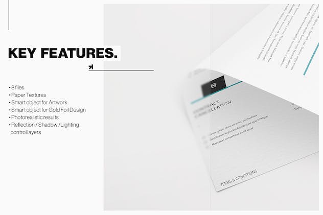 fourth preview of 'Premium A4 Letterhead Flyer Poster Mock Up  Free Download'