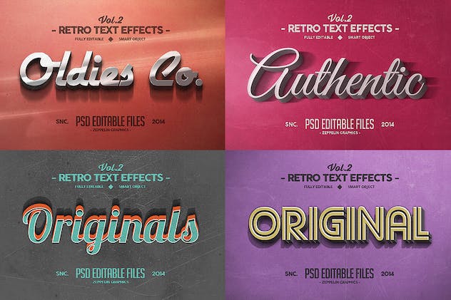 third preview of 'Premium Vintage Text Effects Vol. 2  Free Download'