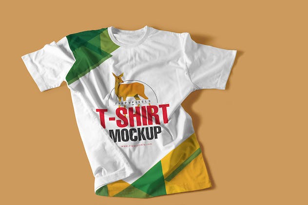 fourth preview of 'Premium Round Neck T-Shirt Mockups  Free Download'
