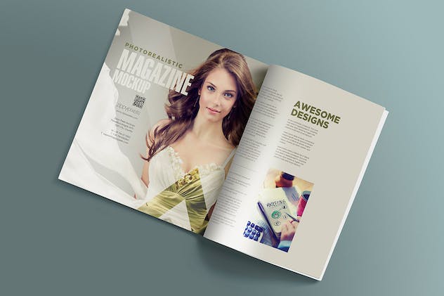 fourth preview of 'Premium Open Magazine Mockups  Free Download'