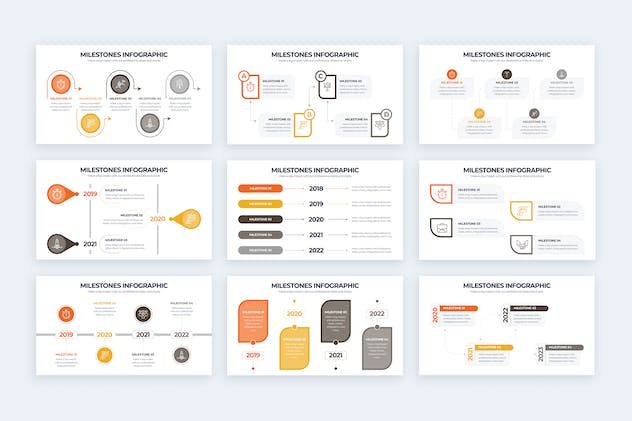 second preview of 'Premium Business Milestone Illustrator Infographics  Free Download'