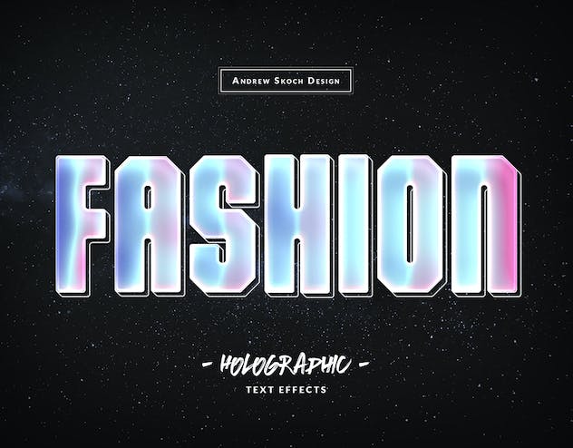 third preview of 'Premium Holochrome Text Effects  Free Download'