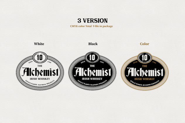 fourth preview of 'Premium 9 Whiskey Brands Label V2  Free Download'