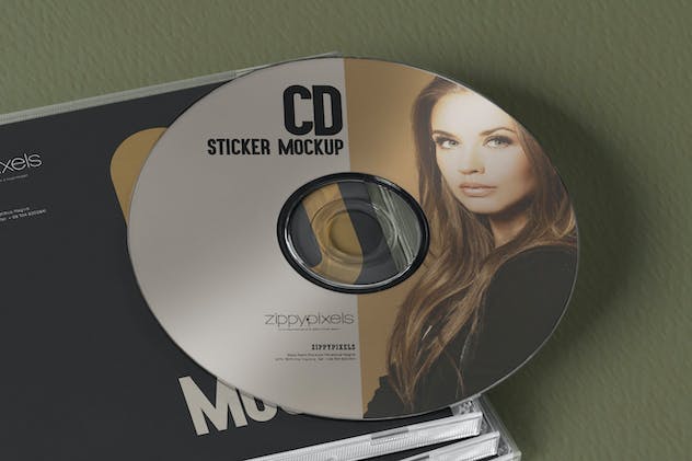 fourth preview of 'Premium 6 CD Cover Mockups  Free Download'