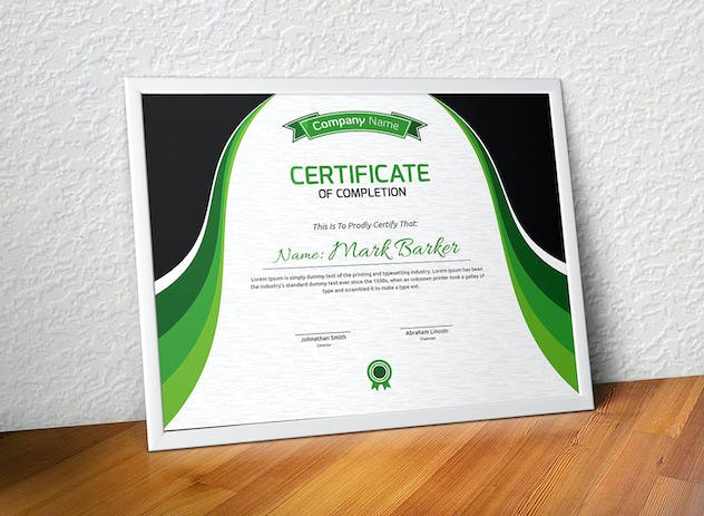 third preview of 'Premium Certificate Template  Free Download'