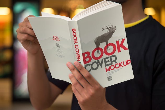 fourth preview of 'Premium Digest Size Book Mockups  Free Download'