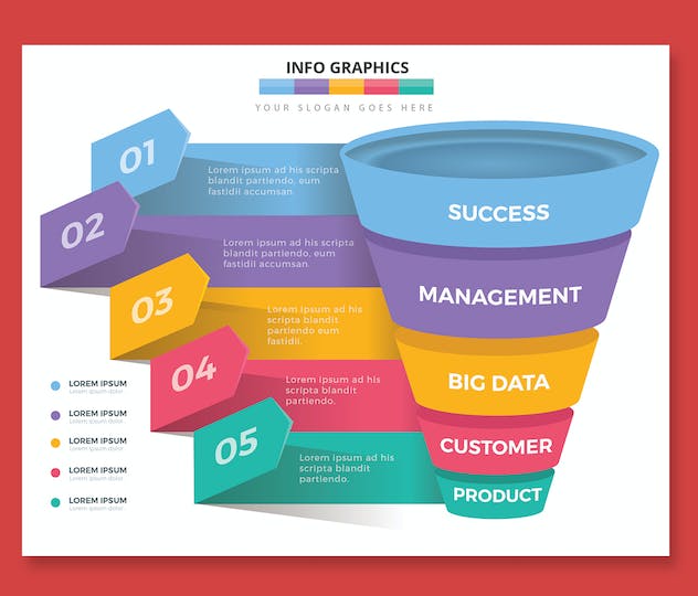 third preview of 'Premium Funnel Infographics  Free Download'