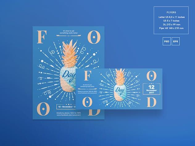 second preview of 'Premium Food Day Flyer and Poster Template  Free Download'