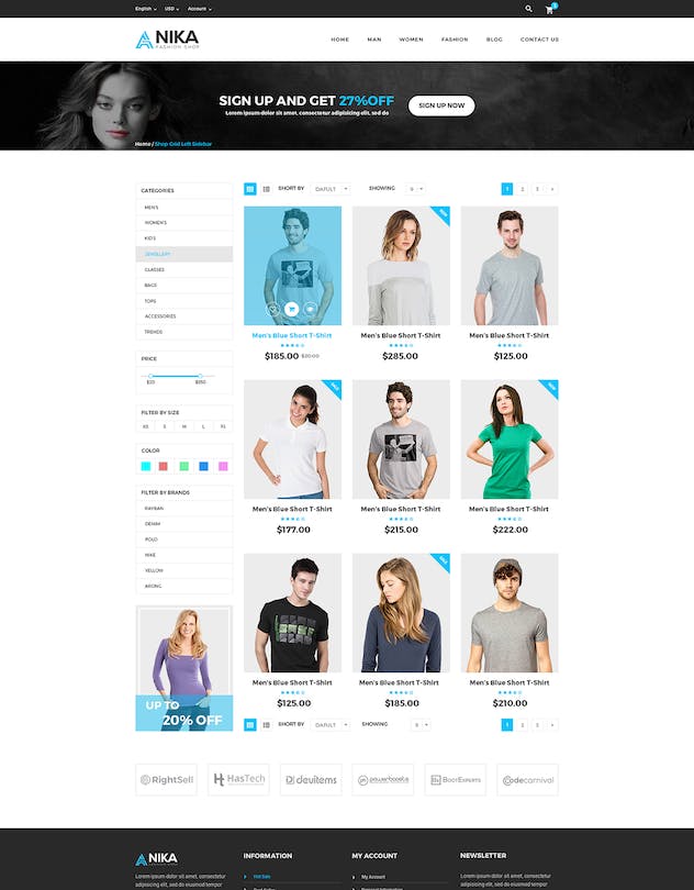 fourth preview of 'Premium Anika Fashion Shop PSD Template  Free Download'