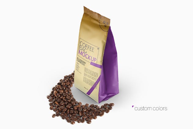 third preview of 'Premium Coffee Bag Packaging Mockup  Free Download'