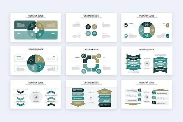 third preview of 'Premium Business Decision Illustrator Infographics  Free Download'