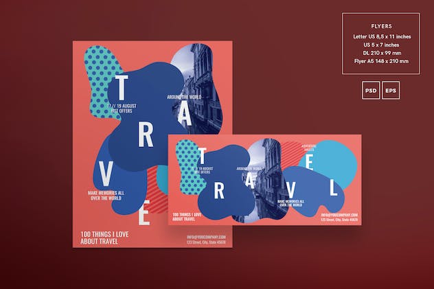 second preview of 'Premium Travel Agency Flyer and Poster Template  Free Download'