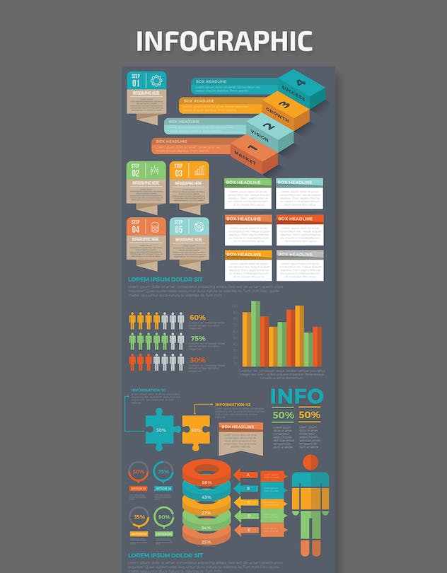 third preview of 'Premium Infographic Template Design  Free Download'