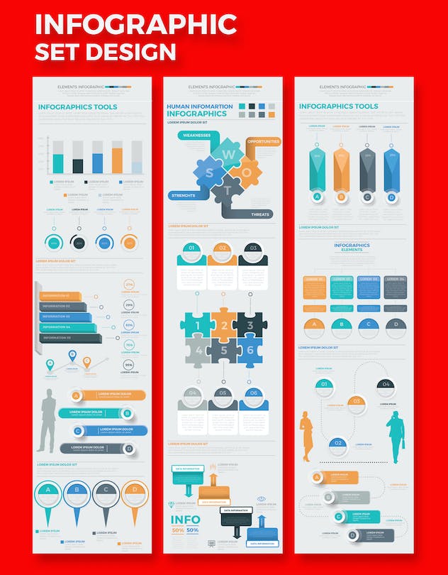 second preview of 'Premium Infographic Template Design  Free Download'