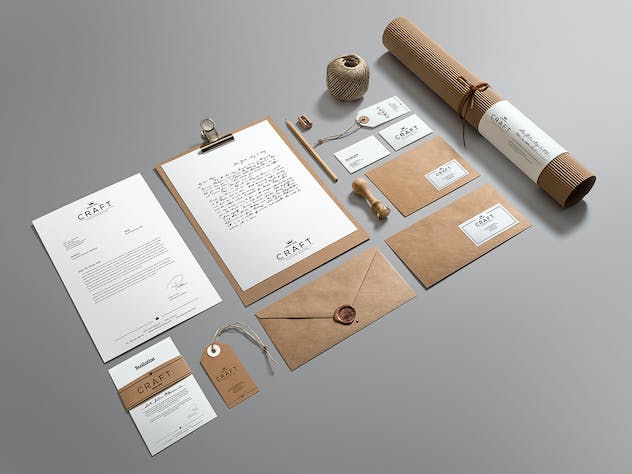 second preview of 'Premium Craft Branding Mockup  Free Download'