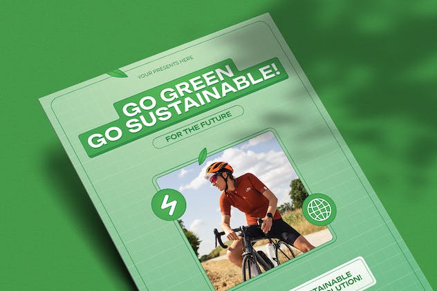 second preview of 'Premium Selom Sustainable Transportation Flyer  Free Download'