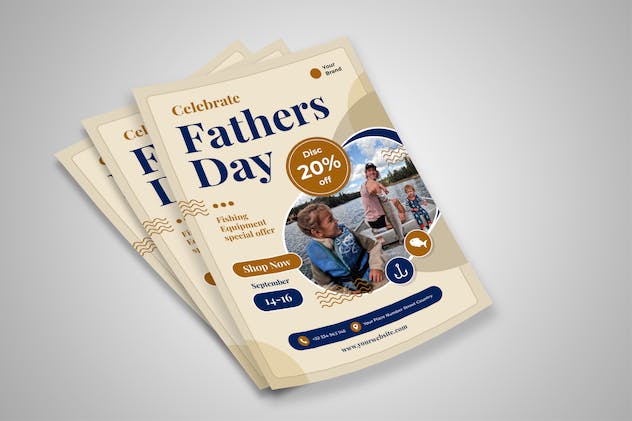 fourth preview of 'Fathers Day Flyer  Free Download'