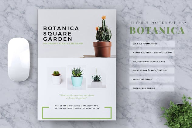 second preview of 'Premium Botanica Event Flyer & Poster Vol. 02  Free Download'