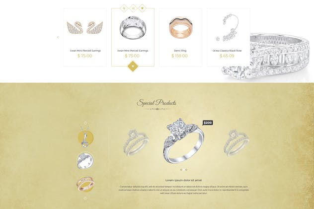 fourth preview of 'Premium Gelli – E-commerce PSD Template  Free Download'