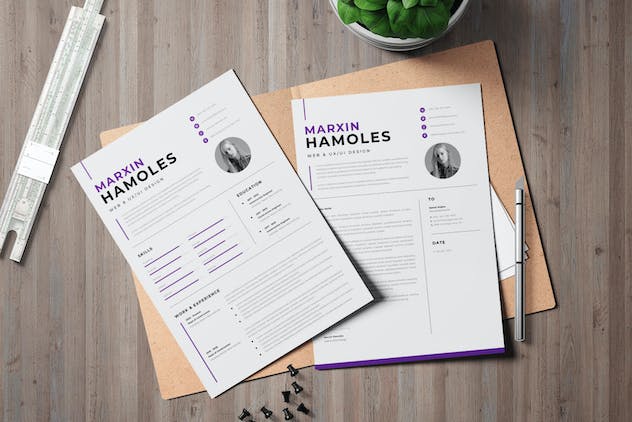 second preview of 'Premium Minimal Resume CV Template  Free Download'