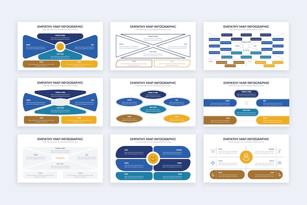 fourth preview of 'Premium Business Empathy Map Illustrator Infographics  Free Download'