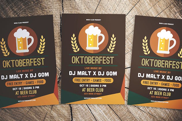 third preview of 'Premium Oktoberfest Flyer  Free Download'