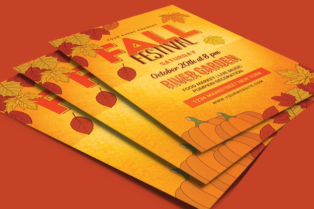 third preview of 'Premium Fall Festival Flyer  Free Download'
