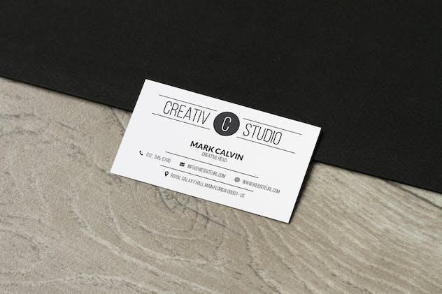 fourth preview of 'Premium Business Card Mock-up Vol 10  Free Download'