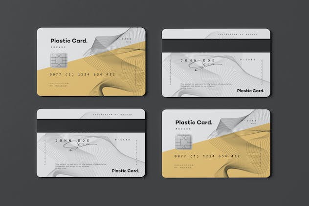 third preview of 'Premium Plastic Card Mock-Up 2  Free Download'