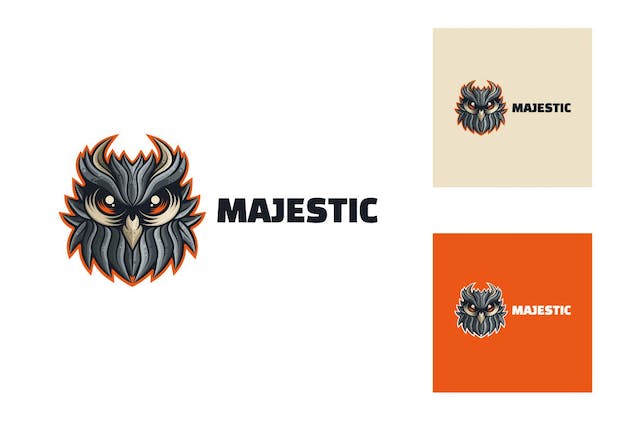 second preview of 'Premium Owl Mascot Logo Template  Free Download'