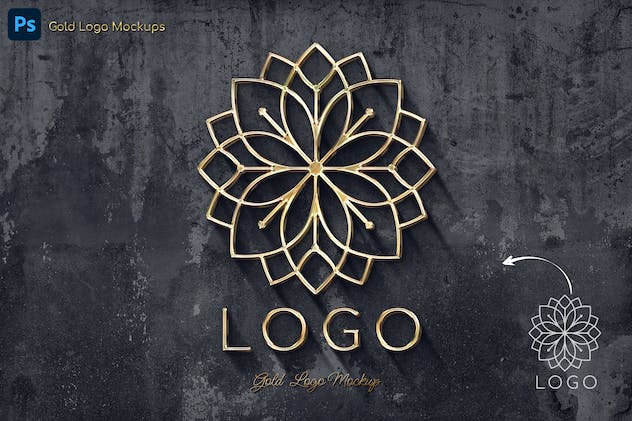fourth preview of 'Premium Gold Text and Logo Templates  Free Download'