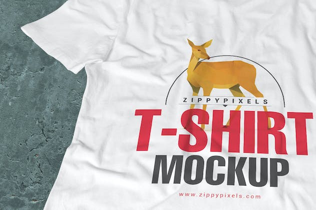 fourth preview of 'Premium 5 Trendy V-Neck T-Shirt Mockups  Free Download'