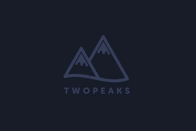 third preview of 'Premium Two Peaks Logo Template  Free Download'