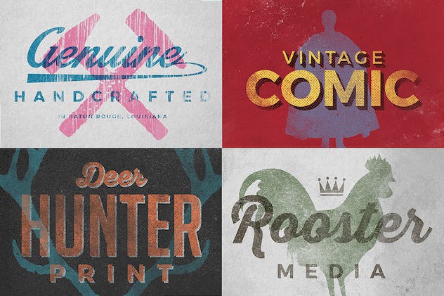 third preview of 'Premium Vintage Letterpress Texture Effects  Free Download'