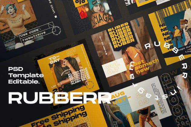 third preview of 'Premium Rubberr Social Media Template Stories  Free Download'