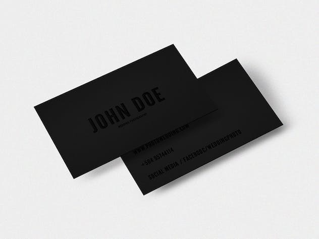 second preview of 'Premium 4 Business Card Mock Up Vol 02  Free Download'