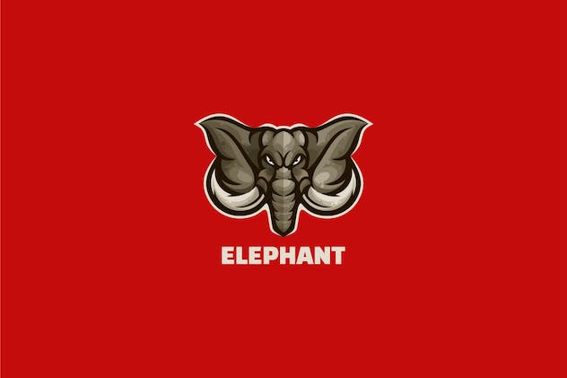 fourth preview of 'Premium Elephant Mascot Logo Template  Free Download'
