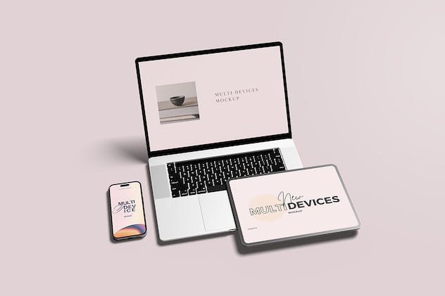 fourth preview of 'Premium Clean Multi Devices Mockup  Free Download'