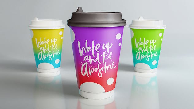 third preview of 'Premium Paper Cup Mockup  Free Download'