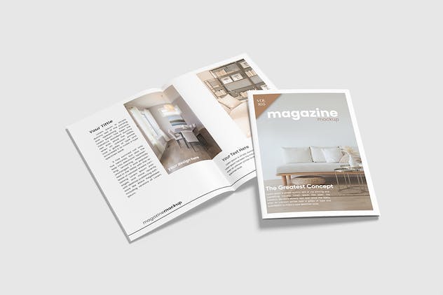 third preview of 'Premium A4 Brochure/Magazine Mockup  Free Download'