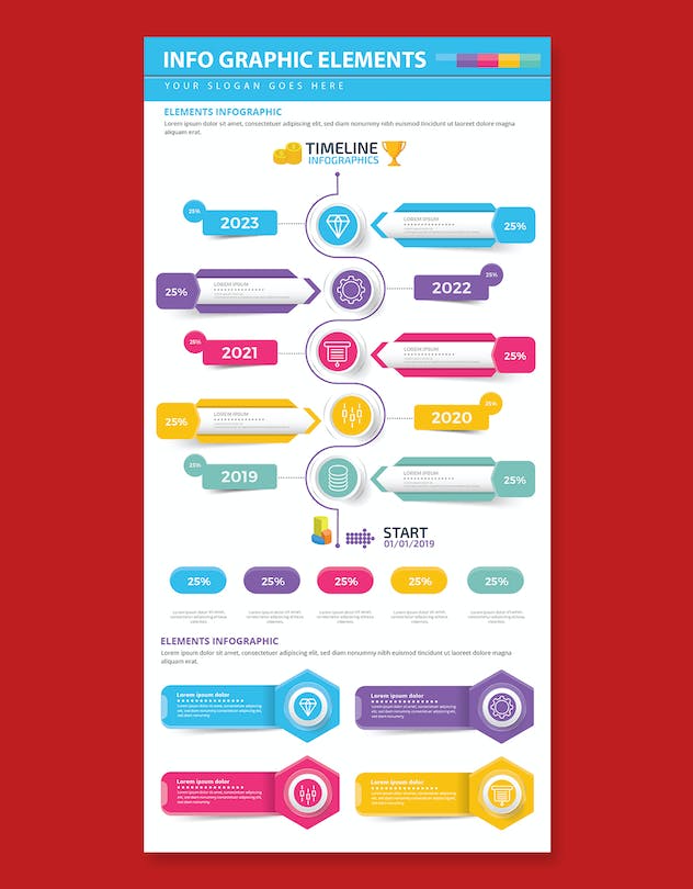 fourth preview of 'Premium Infographics Elements Design  Free Download'