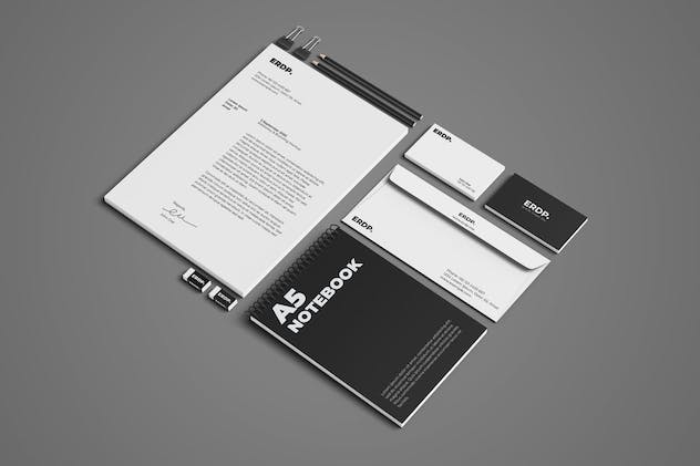 fourth preview of 'Premium Stationery Mock-up PSD Files  Free Download'