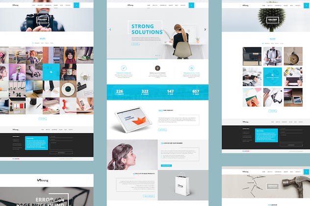 fourth preview of 'Premium Strong Clean Minimal Design Business Portfolio  Free Download'