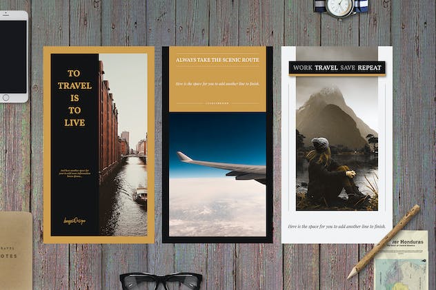 fourth preview of 'Premium Travel Social Media Template Pack  Free Download'