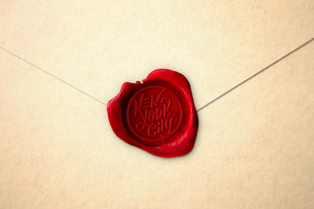 second preview of 'Premium Wax Seal Logo Mockup Vol. 1  Free Download'