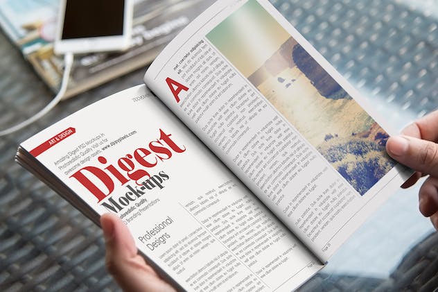 fourth preview of 'Premium Beautiful Magazine Mockups  Free Download'