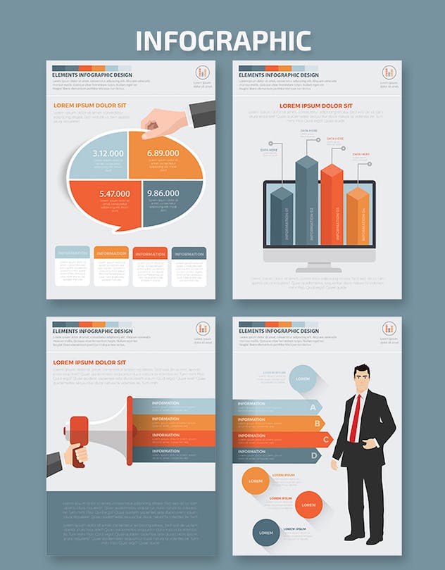 fourth preview of 'Premium Business Infographics Elements Design  Free Download'