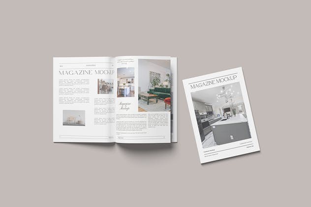 third preview of 'Premium Clean Style Magazine Mockup  Free Download'