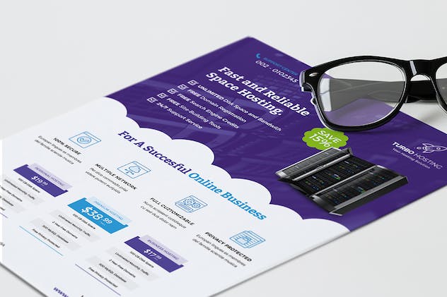 second preview of 'Premium Web Hosting Flyer  Free Download'